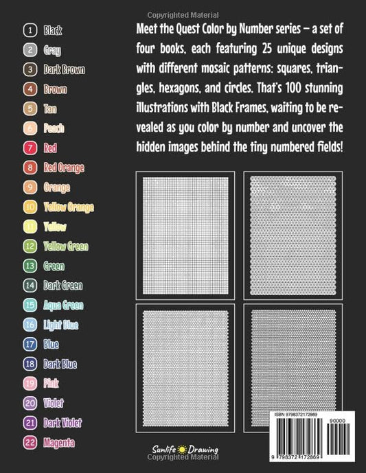 100 QUEST Color By Number Book