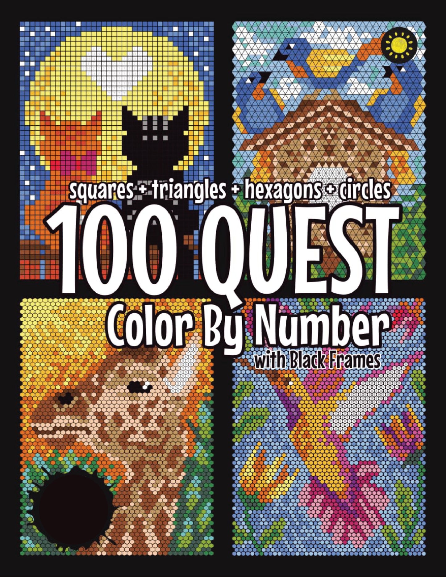 100 QUEST Color By Number Book