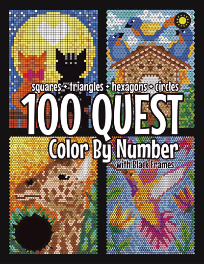 100 QUEST Color By Number Book