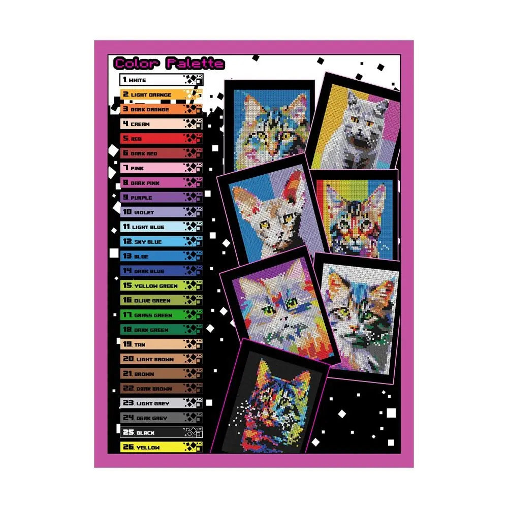 Cat Breeds Color By Number Book