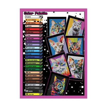 Cat Breeds Color By Number Book