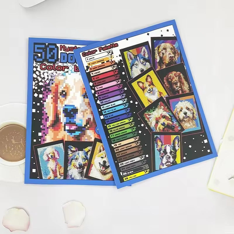 Dog Breeds Color By Number Book