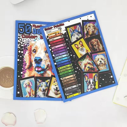 Dog Breeds Color By Number Book