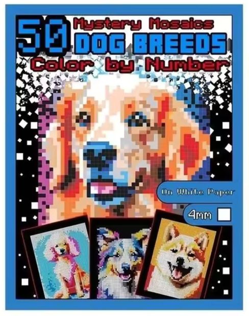 Dog Breeds Color By Number Book