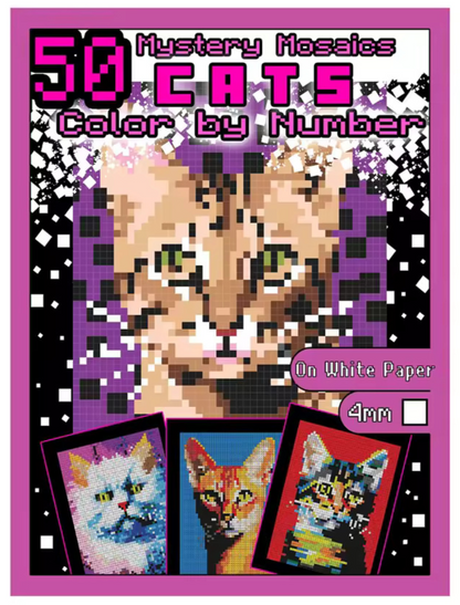 Cat Breeds Color By Number Book